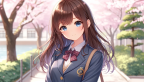 DALL·E 2023-11-11 00.40.29 - A young and attractive anime-style Japanese schoolgirl in a JK uniform. She has a fresh and youthful look, with a vibrant and friendly expression. Her